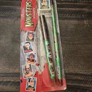 Vintage Monsters Stamps Set